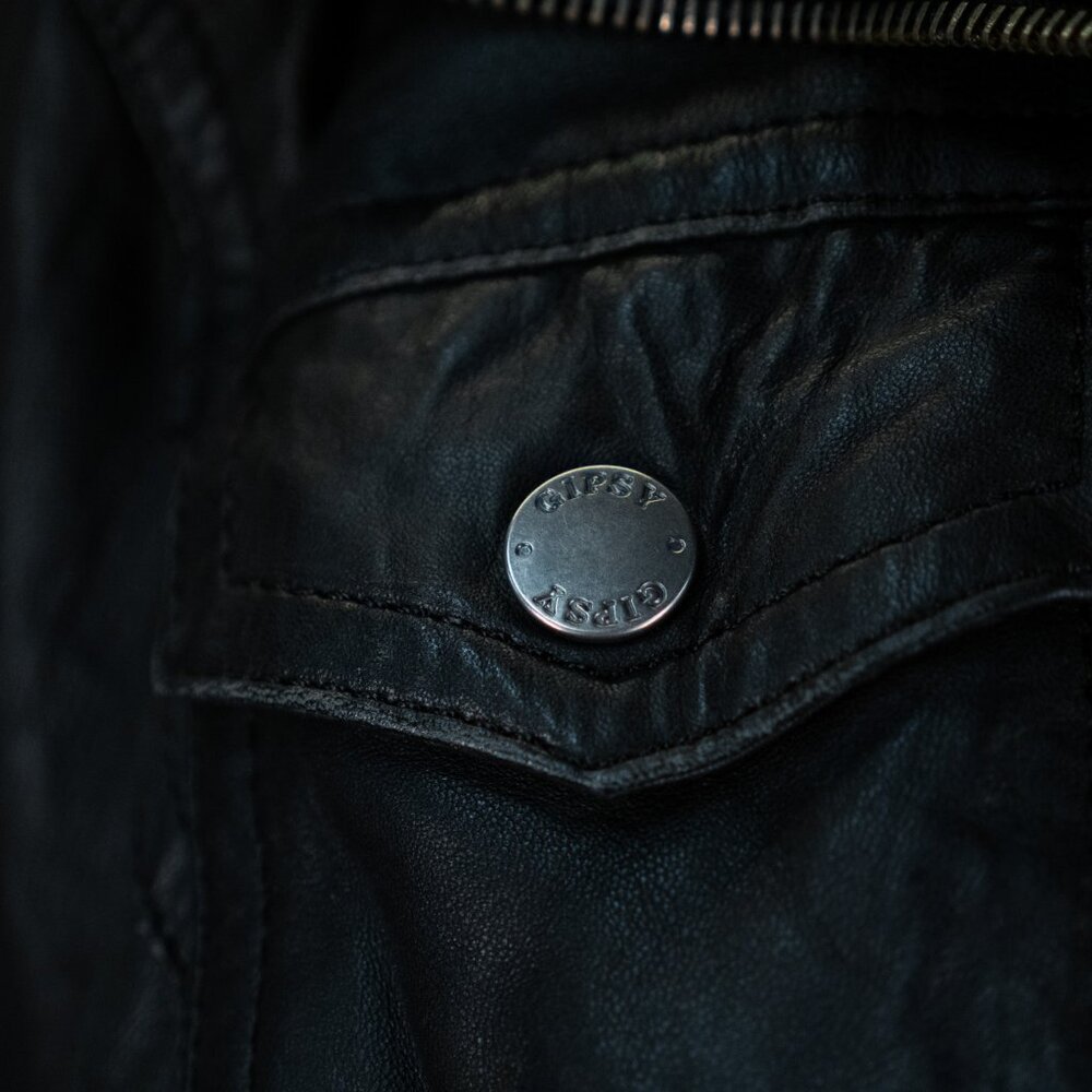 Gipsy trixi leather jacket bikers black - Picture 5 of 10